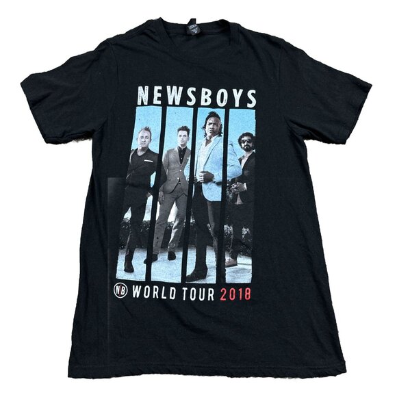 NEWSBOYS World Tour 2018 T Shirt Double Sided graphic Concert Tee XS - Picture 1 of 5
